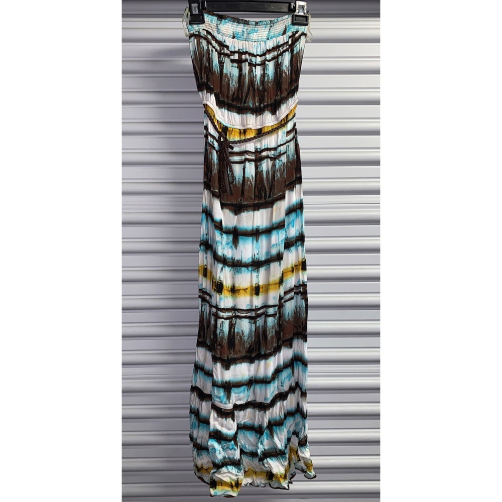 Strapless Tie-dye Dress